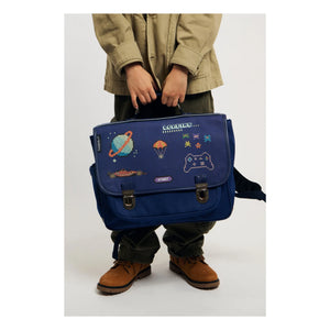 Caramel & Cie - Pixel Art Tasche | Marineblau