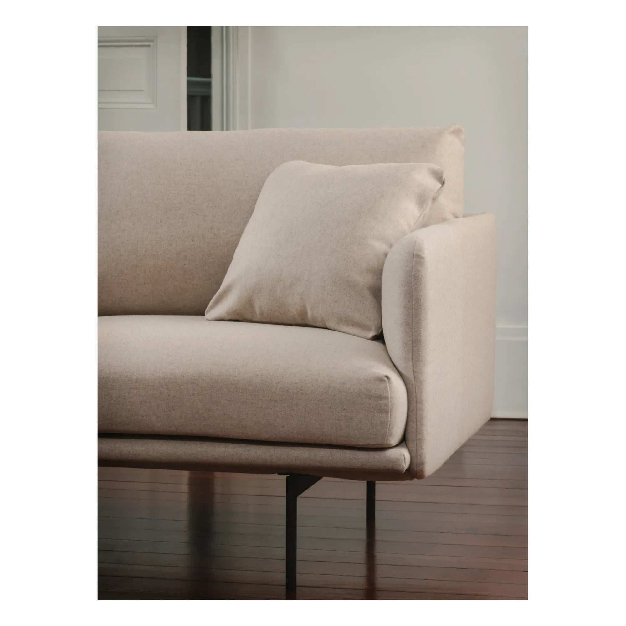 Panac Edition - Isly 3-Sitzer-Sofa, melierter Stoff - 205 cm | Grau