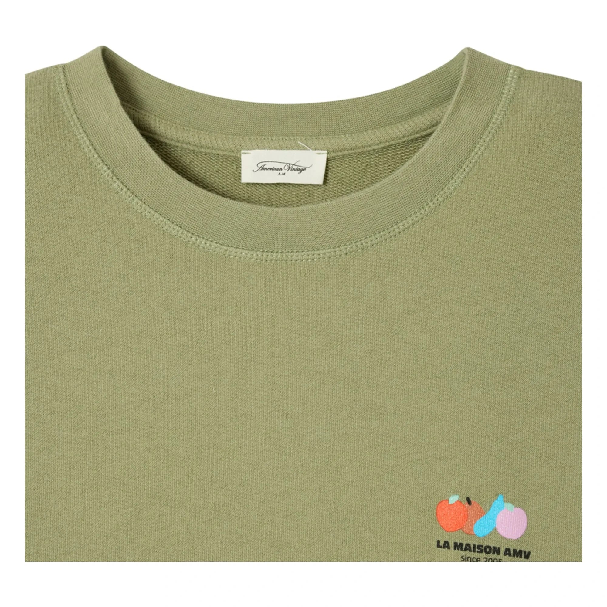 American Vintage - Atubay Baumwoll-Sweatshirt | Khaki