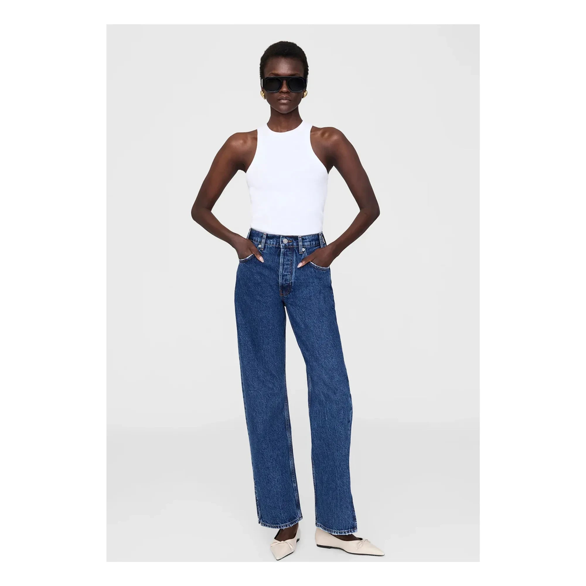 Anine Bing - Jean Roy 31" | Gewaschenes Blau