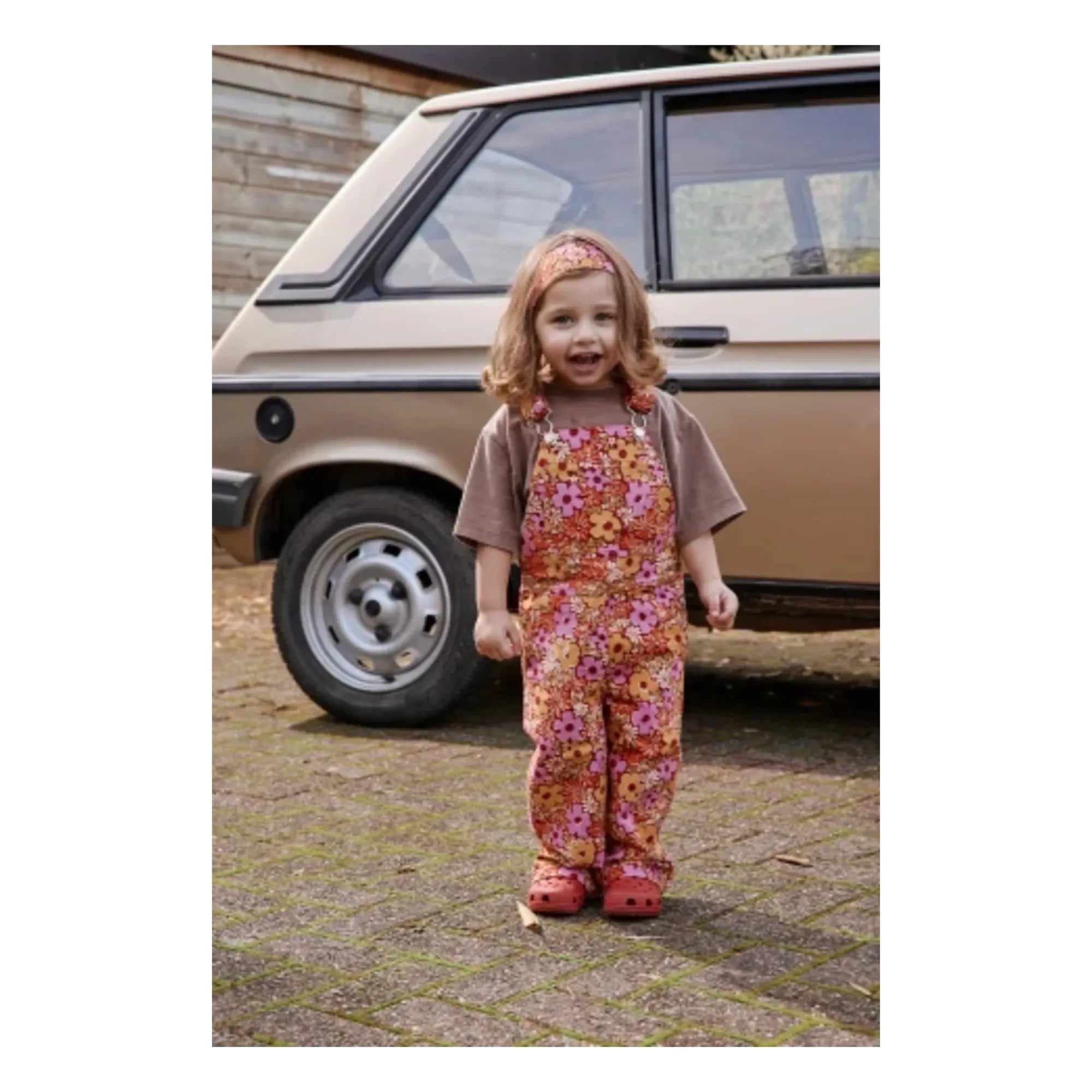 Apaches - Macha Fleurie Latzhose | Rosa