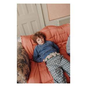 Emile et Ida - Organik pamuk düz sweatshirt | Mavi