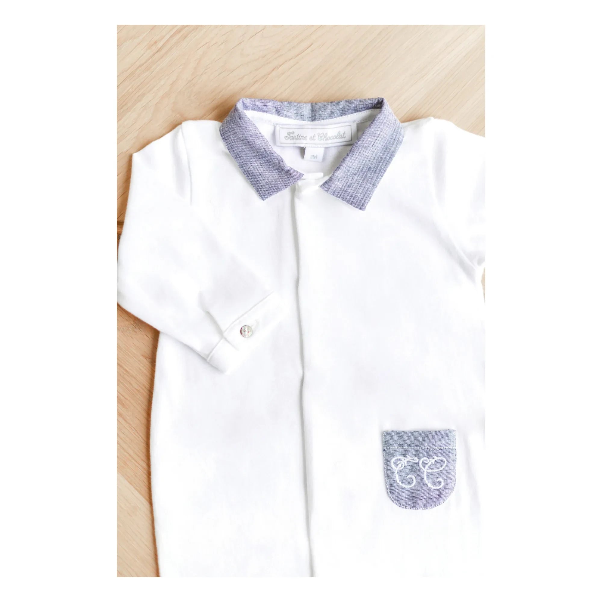 Tartine et Chocolat - Foliage Sleepwear Pyjama | Weiß