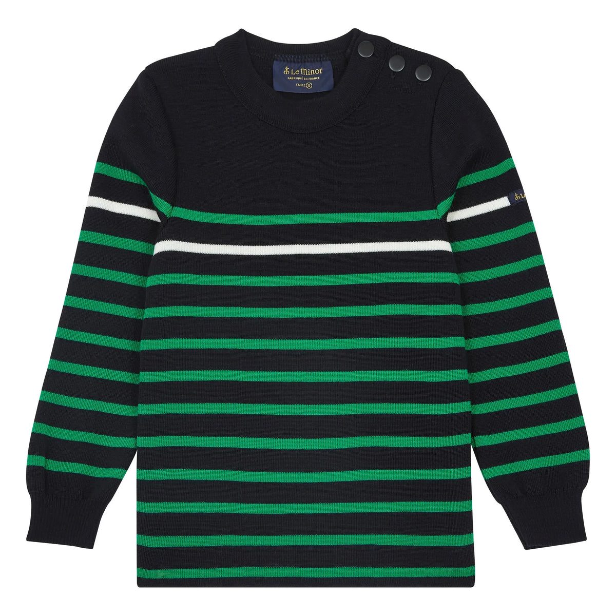 Le Minor - Gestreifter Merinowoll-Pullover x Smallable | Marineblau
