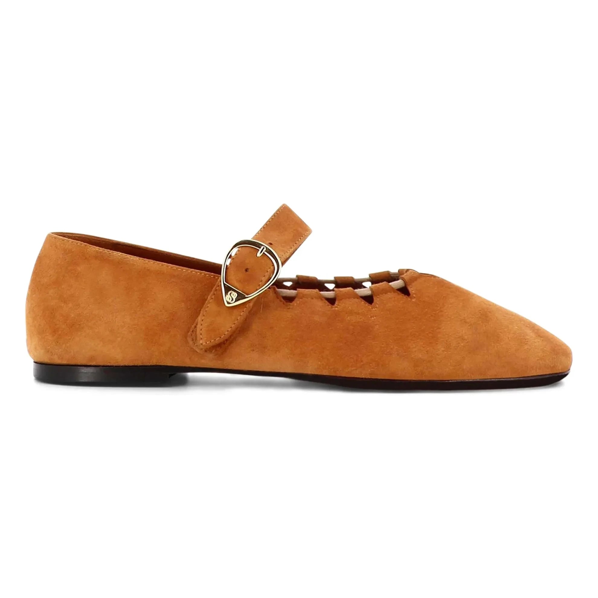 Socque Paris - Ballerinas Ginger Daim | Camel