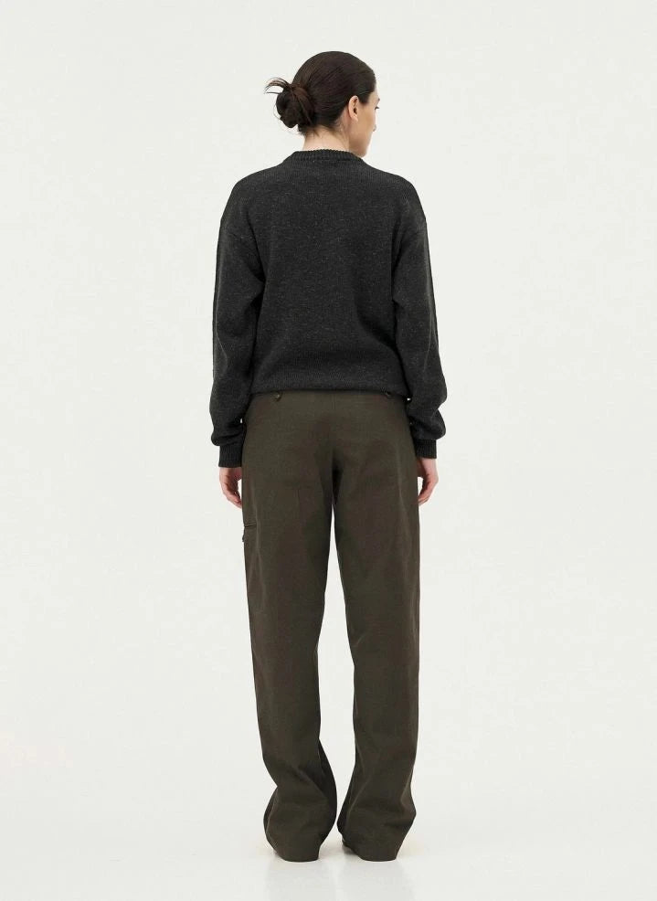 Noyoco - Malmo Merino-Wollpullover | Khaki