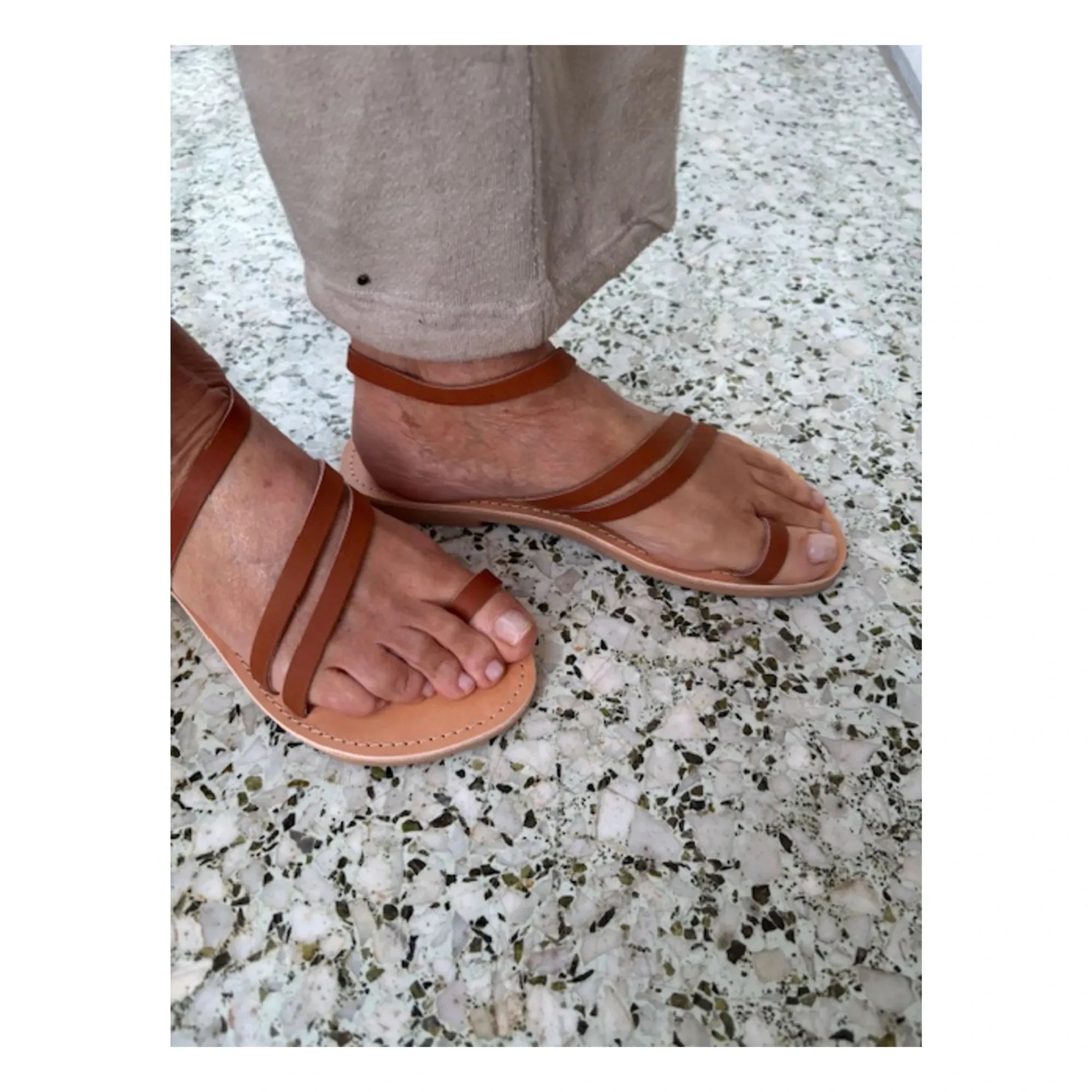 Théluto - Agatha Sandalen | Camel