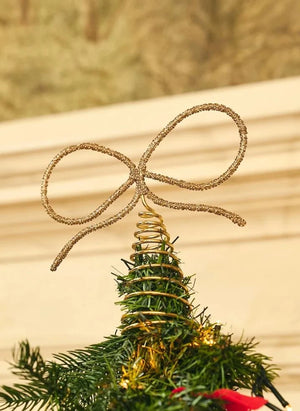 Anna + Nina - "Knot Quite Ordinary" Weihnachtsbaum-Spitze | Gold