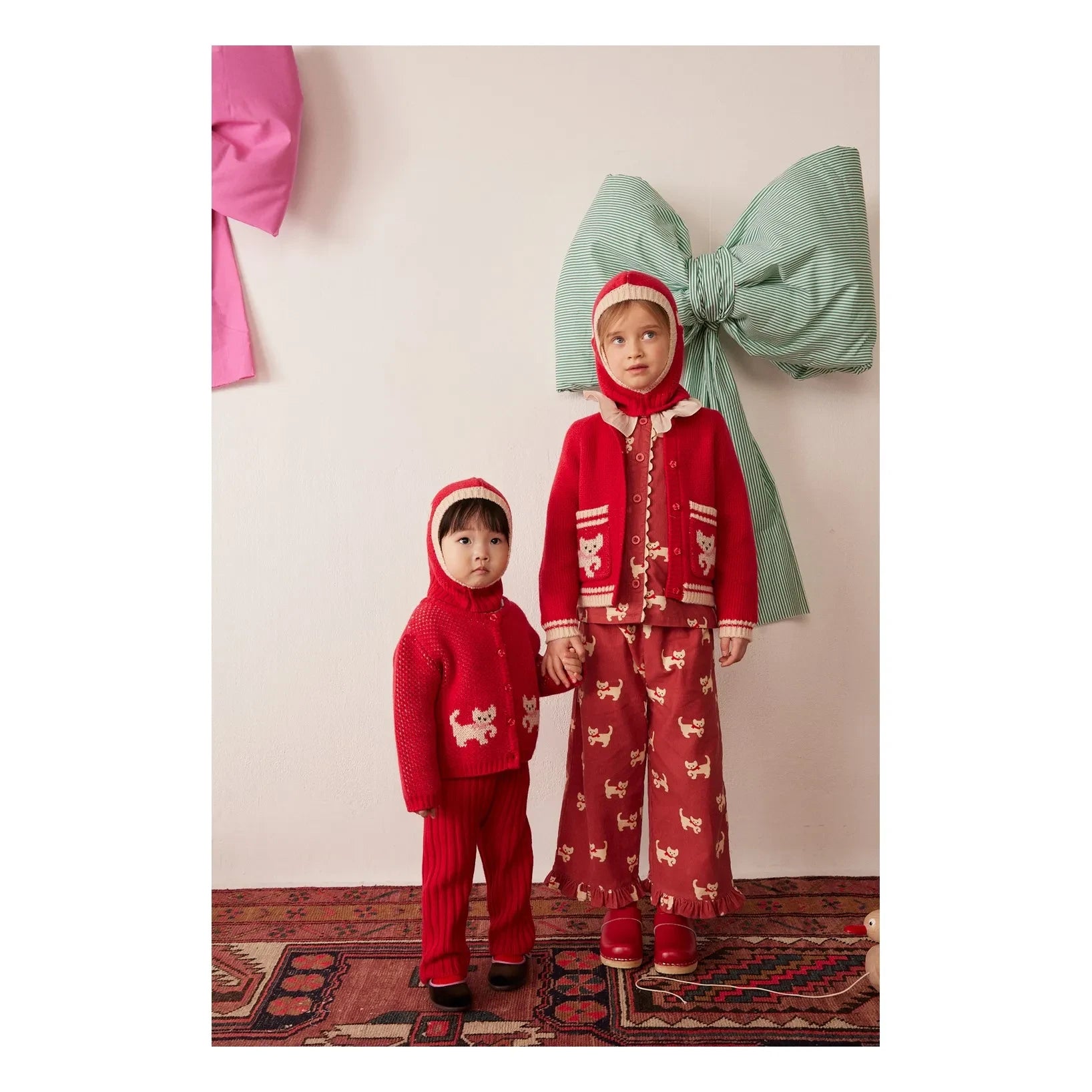 Hello Simone - Jeannette Cats Hırka | Kırmızı