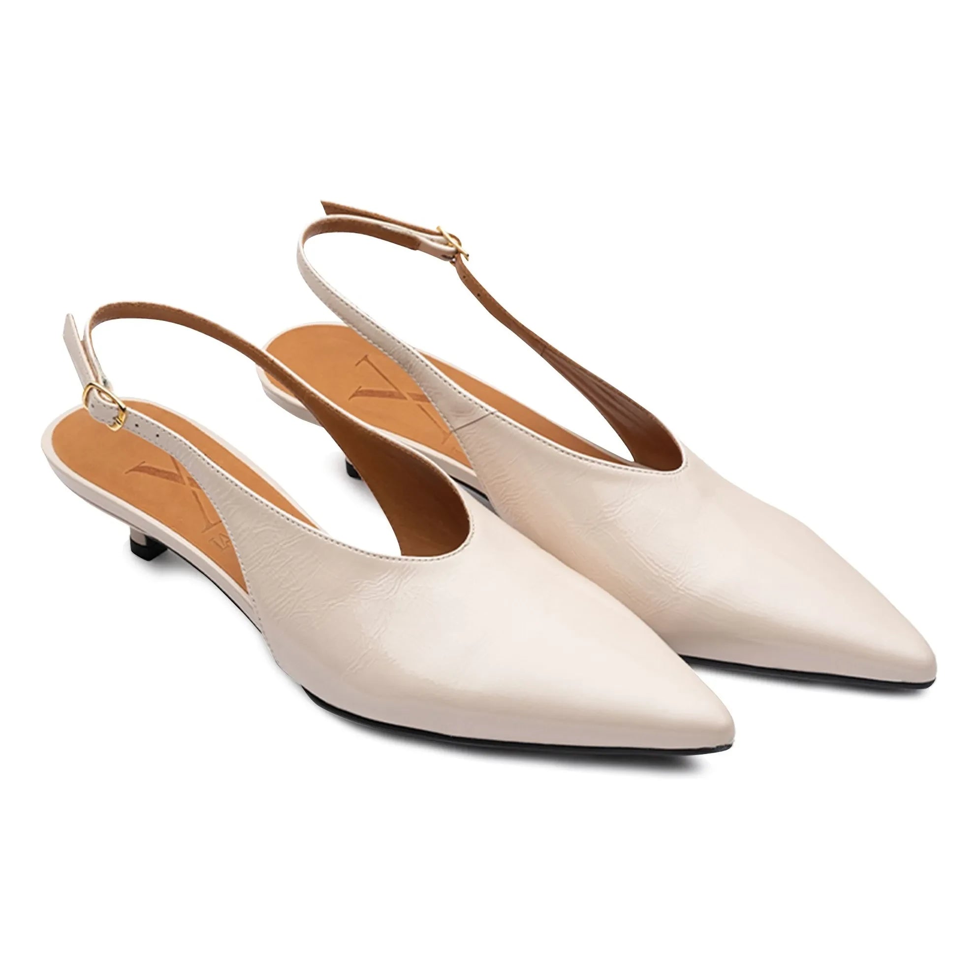 Lachoix - Robin Deri Slingback Schuhe | Nude