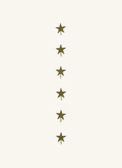 Muskhane - Filz "Shooting Stars" Girlande | Moss Green