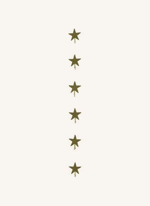 Muskhane - Filz "Shooting Stars" Girlande | Moss Green