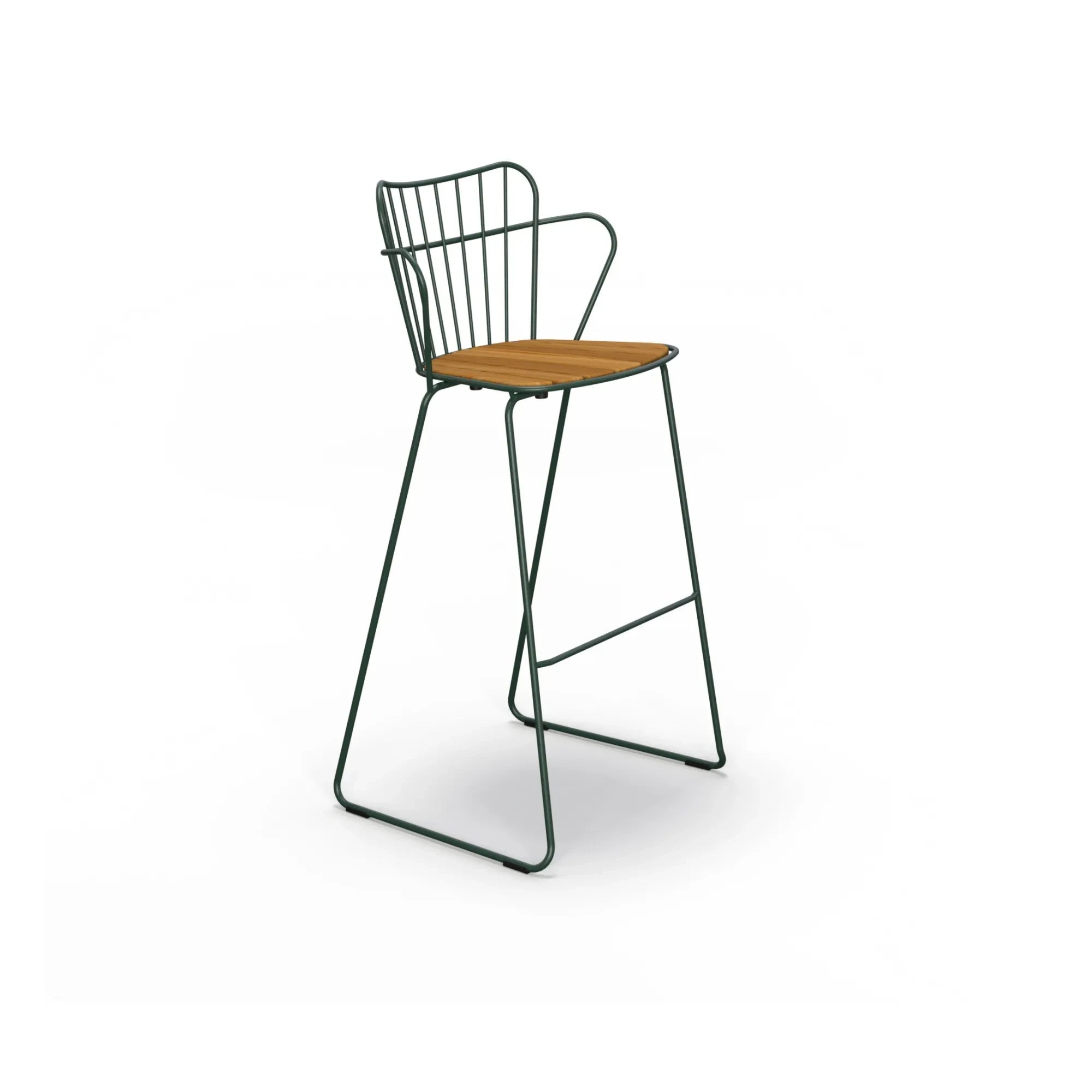 Houe - Paon Outdoor Barhocker | Chromgrün