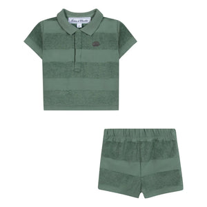 Tartine et Chocolat - Polo Shorts und Handtuch-Set | Khaki