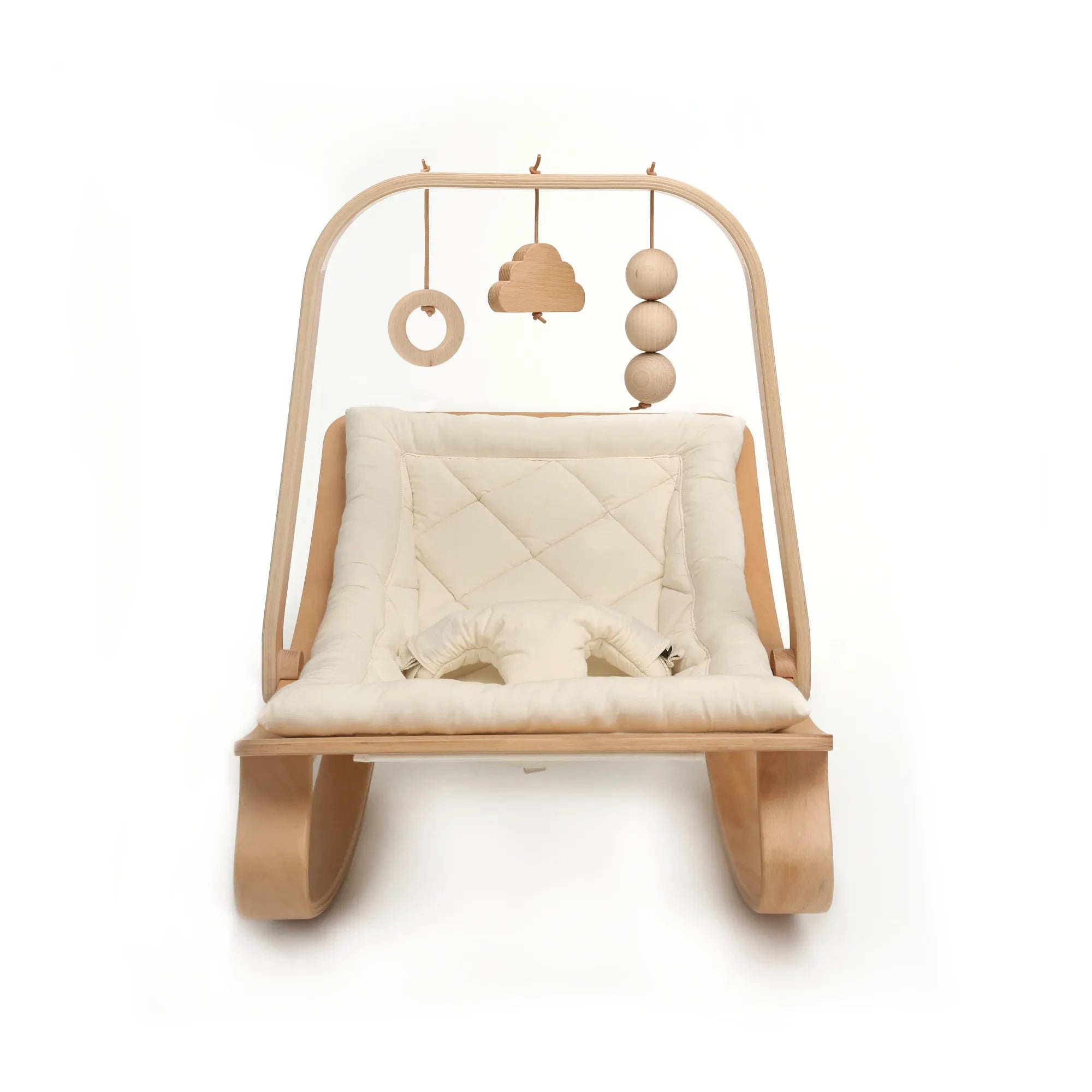Charlie Crane - Levo Babywippe Spielbogen mit Spielzeug | Buche