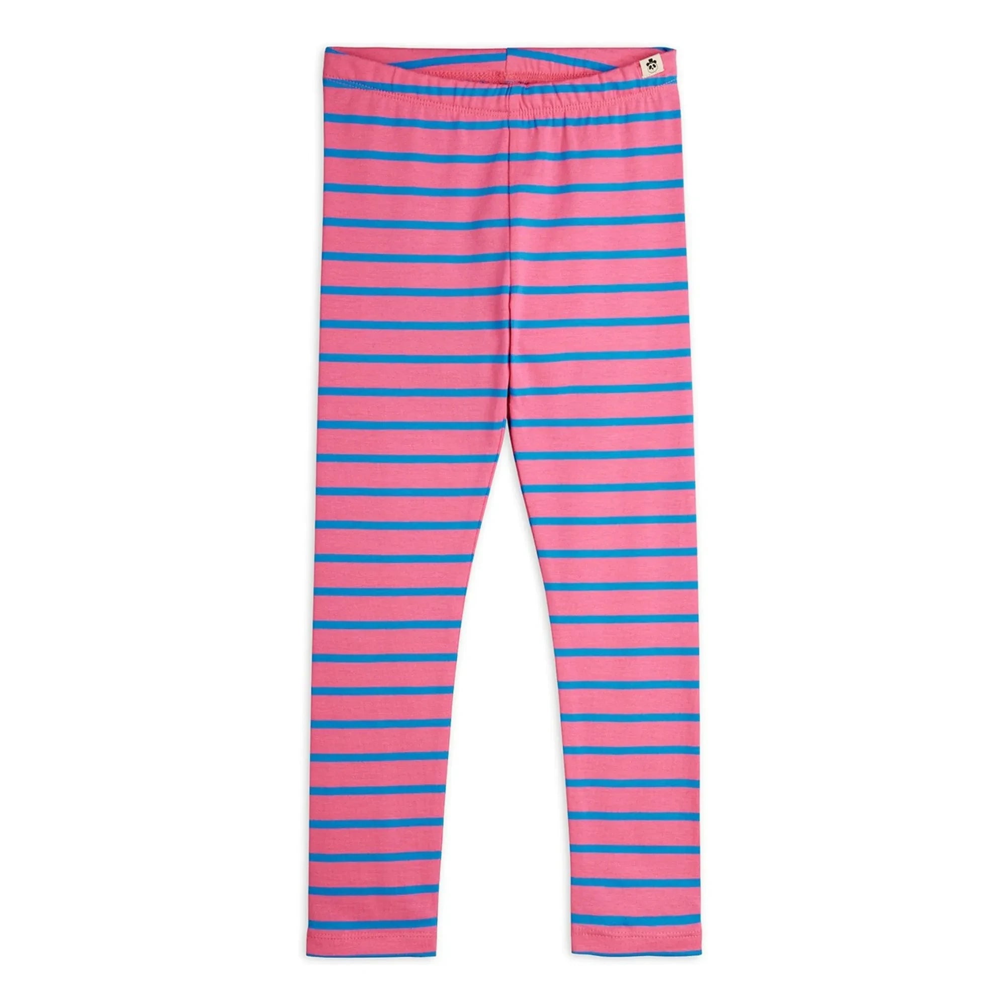 Mini Rodini - Gestreifte Leggings aus Bio-Baumwolle | Rosa