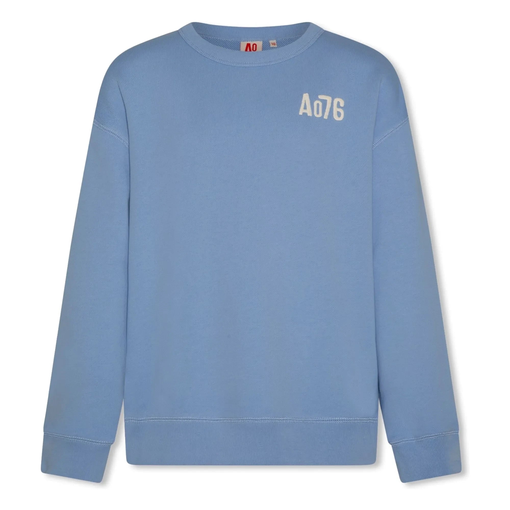 AO76 - Oscar Sweatshirt aus recycelter Baumwolle | Hellblau
