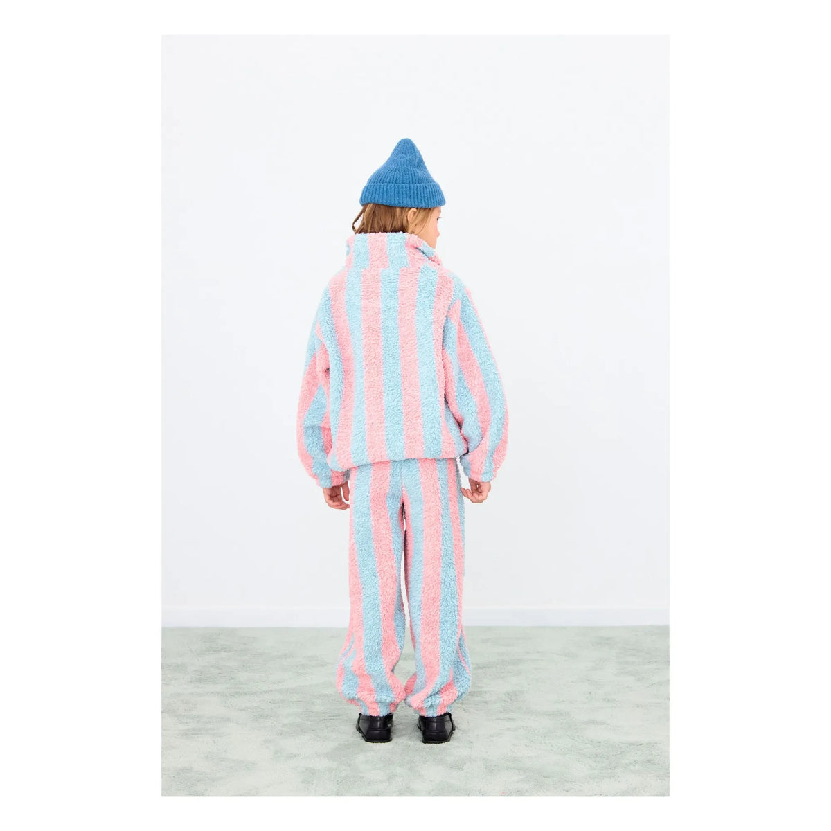 Tinycottons - Çizgili Sherpa Sweatshirt | Pembe