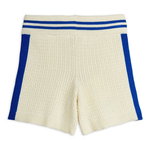 Mini Rodini - Strickshorts aus Bio-Baumwolle | Ecru