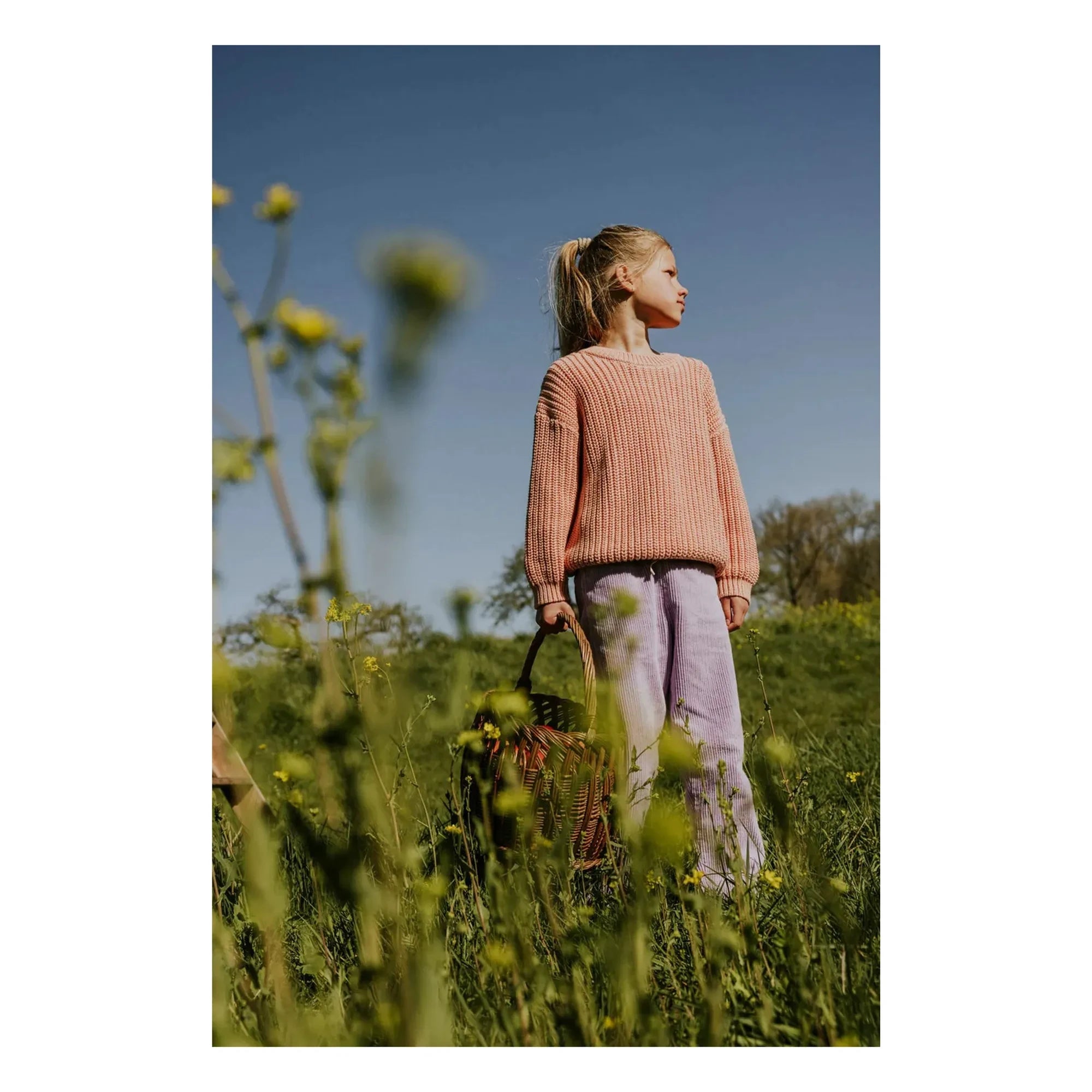 Yuki – Oversize-Pullover aus Bio-Baumwolle | Pfirsich