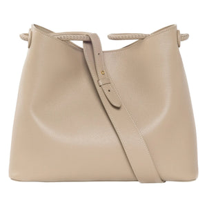Elleme - Vosges Genarbtes Leder Tasche | Staubig Braun
