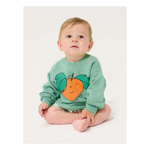 Bobo Choses - Orangefarbenes Sweatshirt aus Bio-Baumwolle | Grün
