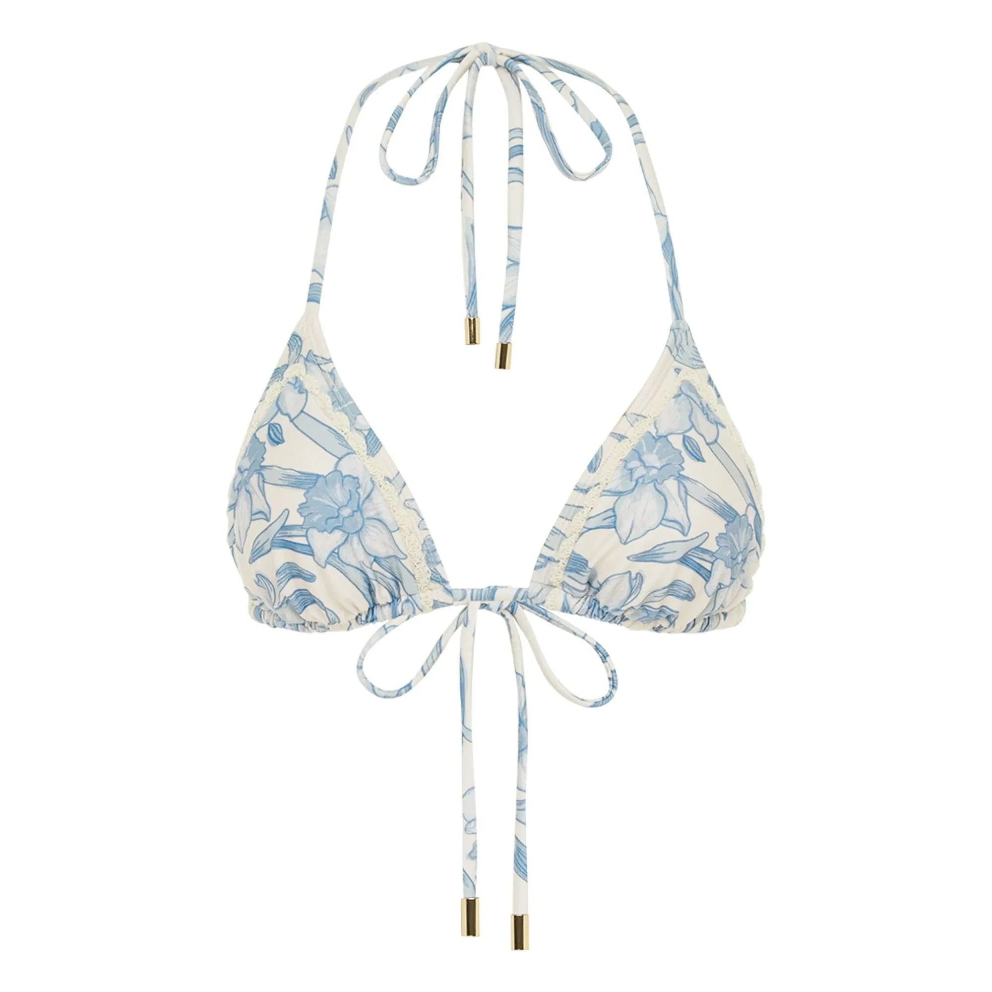 Peony - Narzisse Jersey-Oberteil Recycelte Fasern | Blau