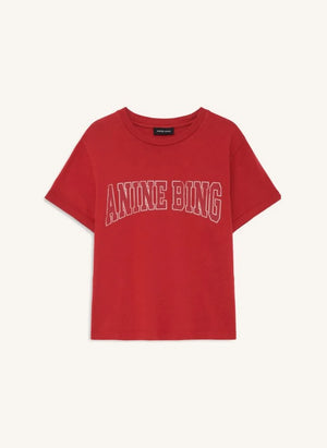 Anine Bing - Shelley Baumwoll-T-Shirt | Rot