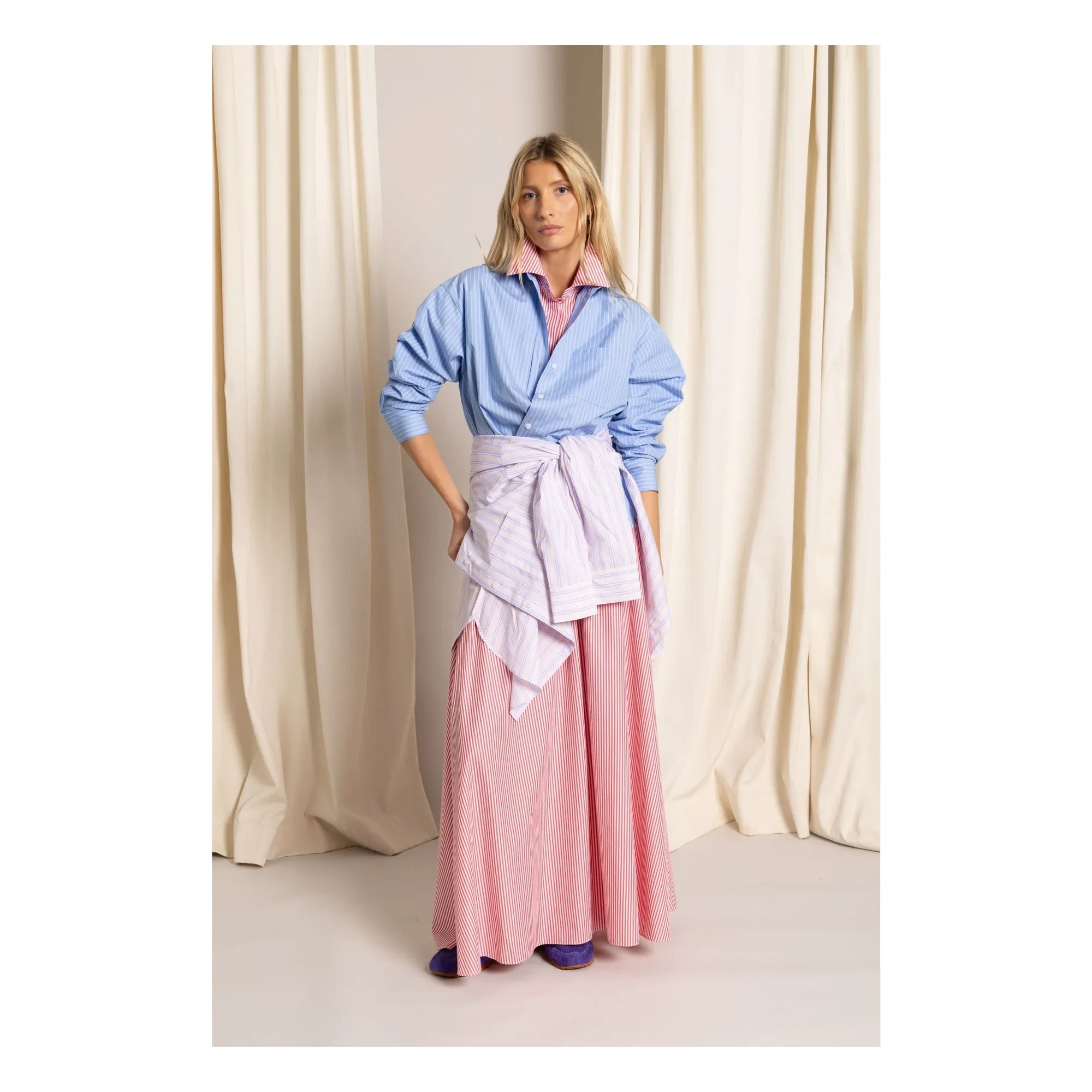 Smallable Woman - Kanel Gestreiftes Hemd | Lila