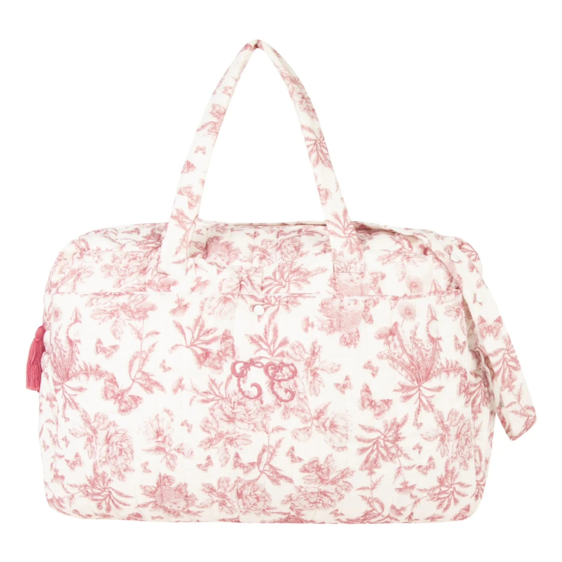 Tartine et Chocolat - Toile de Jouy Wickeltasche und Matte | Rosa
