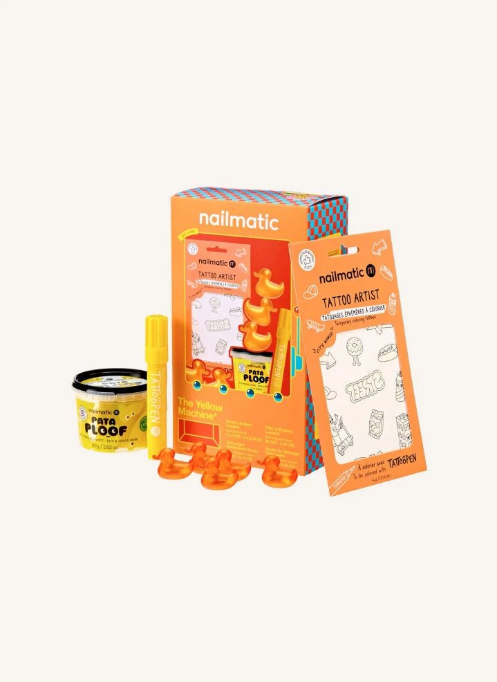 Nailmatic Kids - Gelbes Maschinen-Geschenkset | Gelb