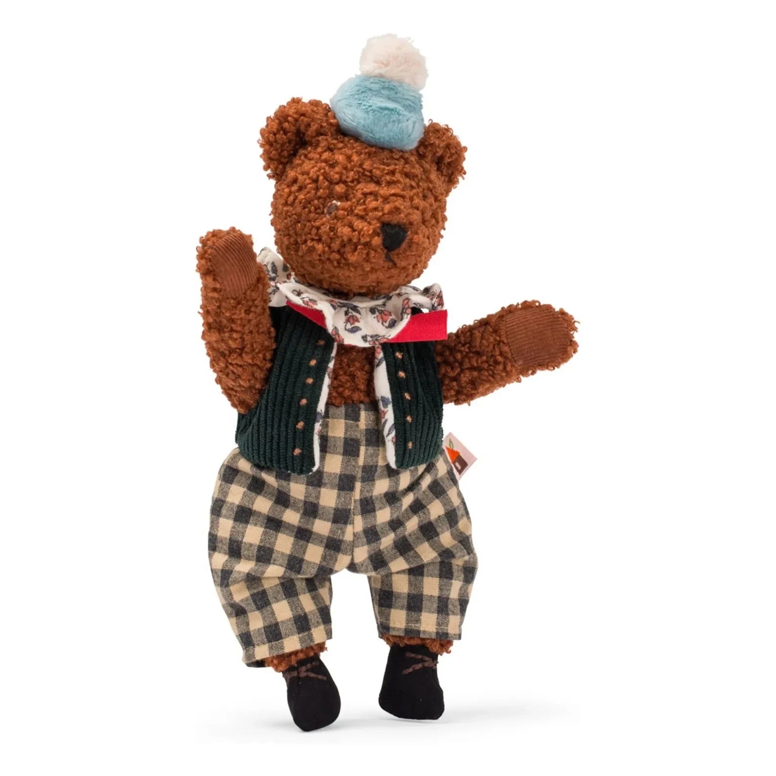 Moulin Roty – Großer Papa-Bär Plüschtier im Karton | Braun
