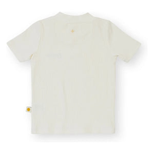 Goldie + Ace - Goldie geripptes T-Shirt | Weiß