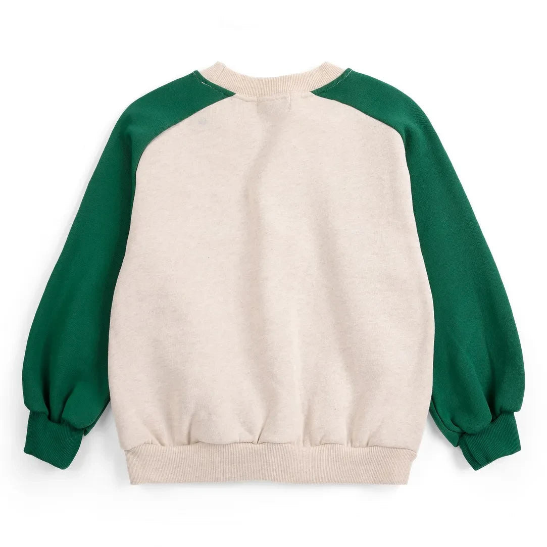 Bobo Choses - Organik pamuk Yeti sweatshirt | Ecru