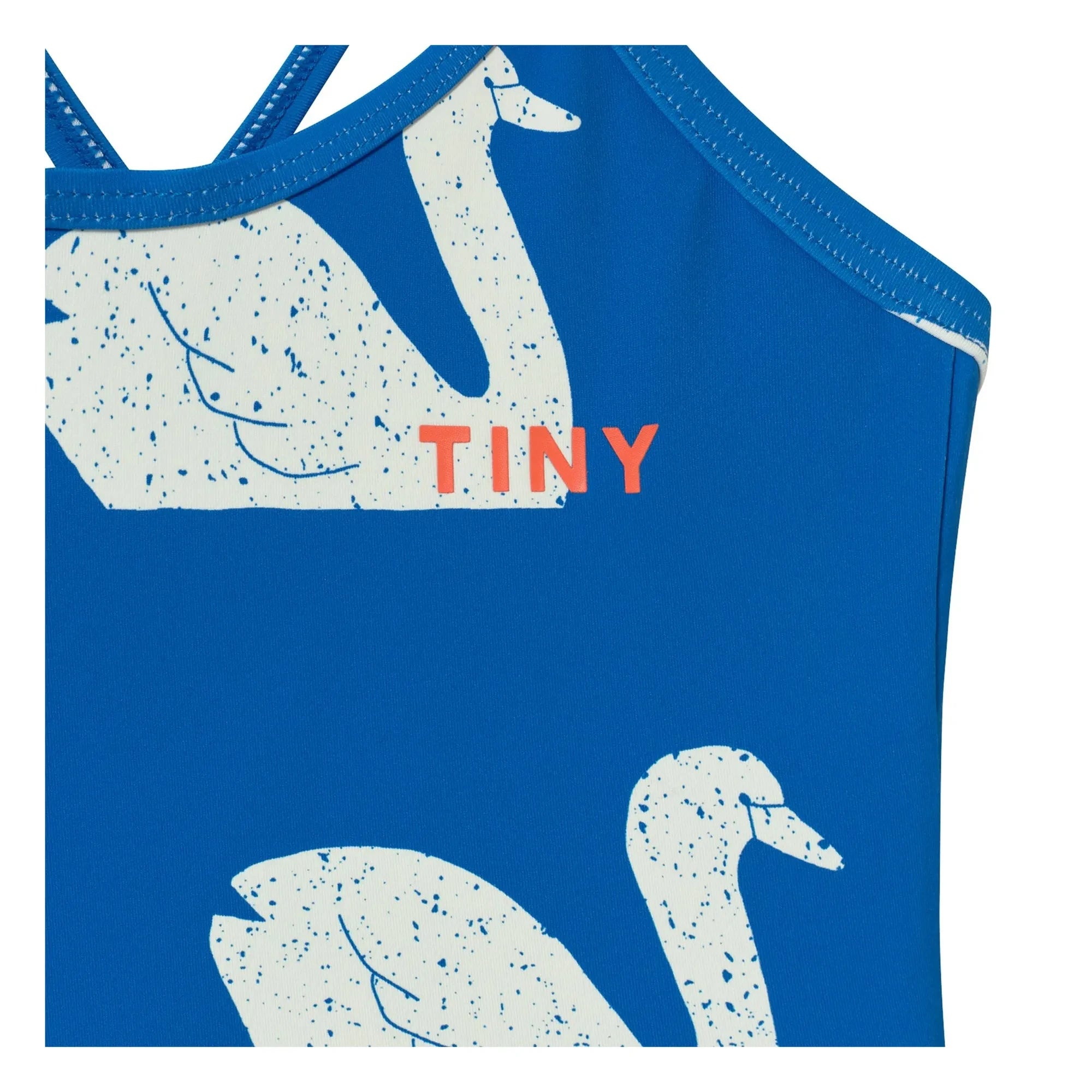 Tinycottons - Schwanen-Badeanzug | Blau