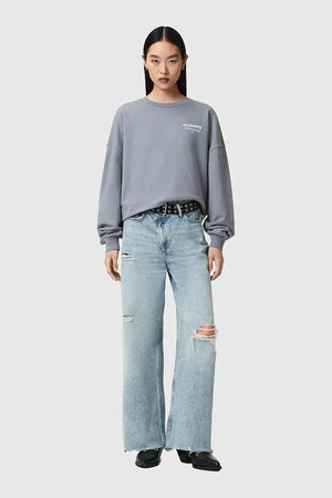 AllSaints kadın pamuklu oversize sweatshirt DREAMER