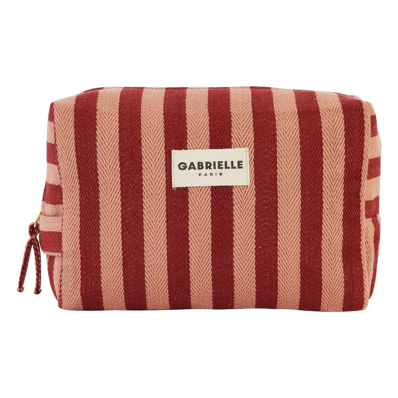 Gabrielle Paris - Garance Gestreifte Kosmetiktasche | Rot