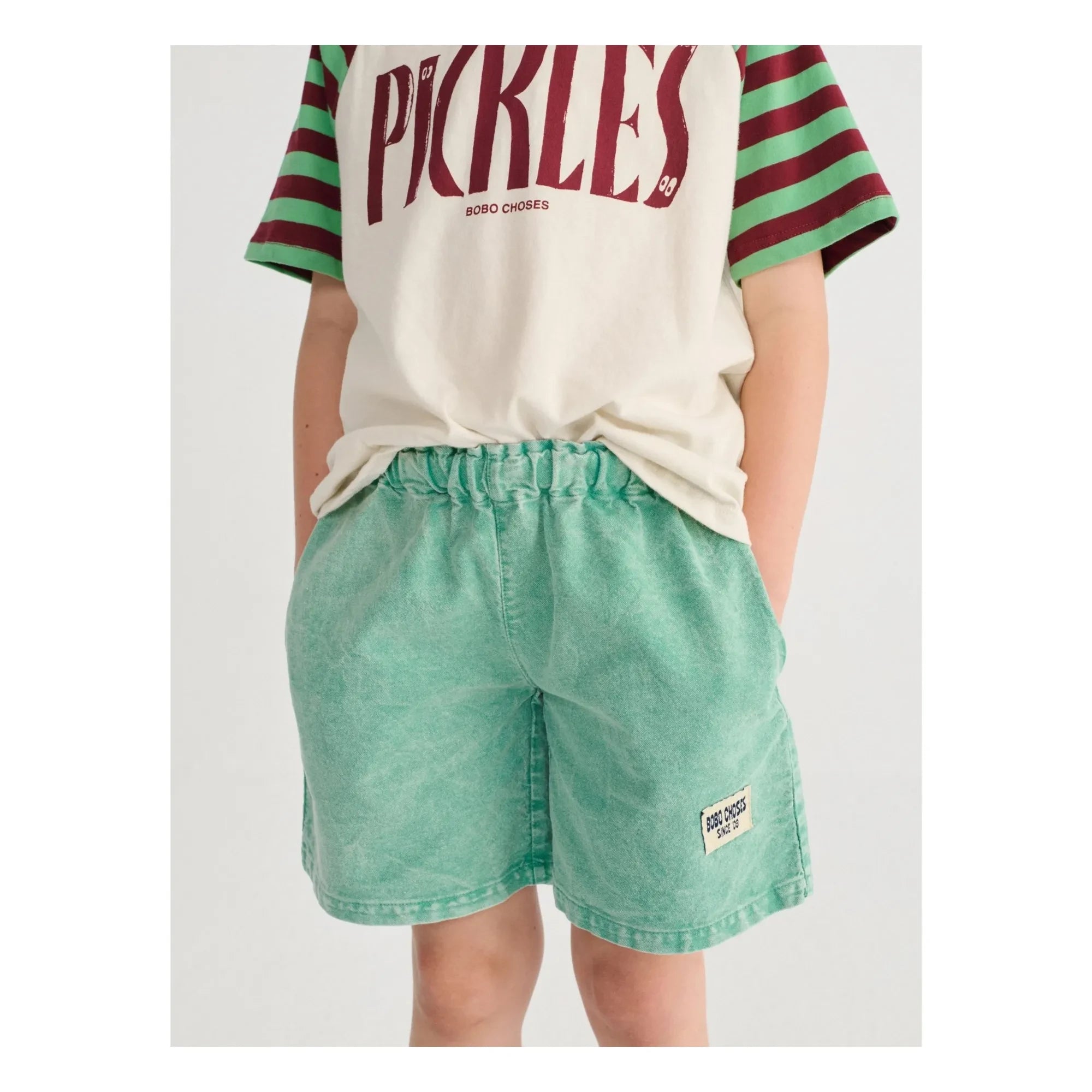 Bobo Choses - Shorts aus Bio-Baumwolle gewaschen | Grün