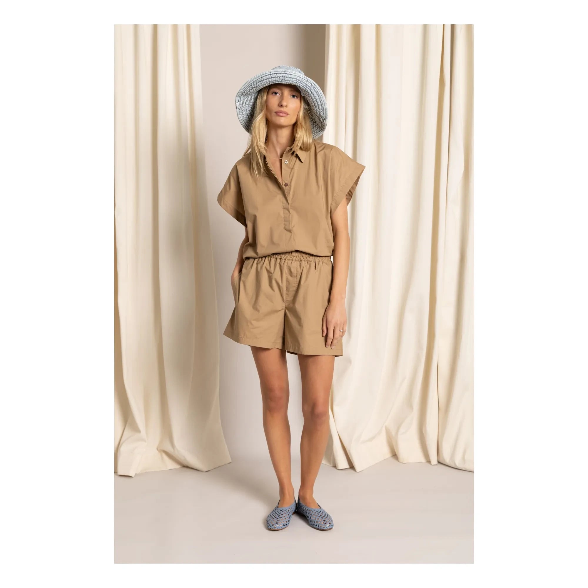 Smallable Woman - Crop Bella Bluse | Eisbraun