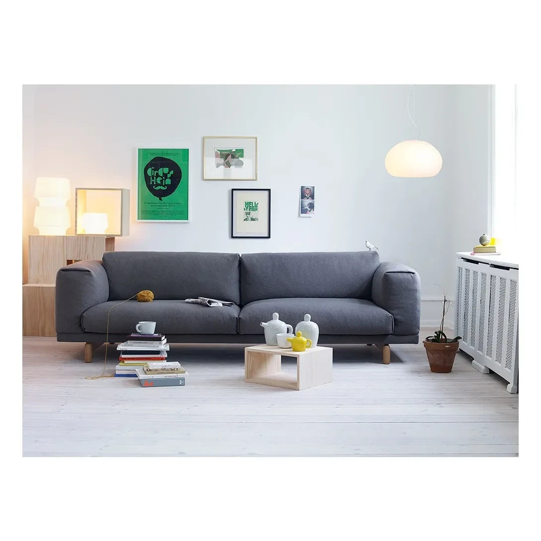 Muuto - Rest 3-Sitzer Sofa | Dunkelgrau