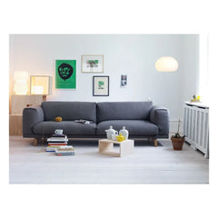 Muuto - Rest 3-Sitzer Sofa | Dunkelgrau