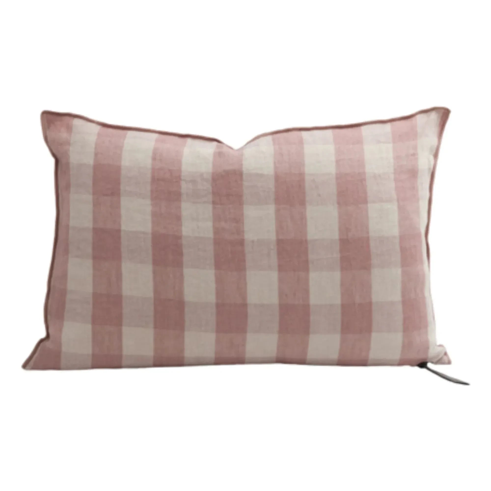Maison de Vacances - Gewaschenes Leinenkissen Vichy Cottage | Rosenholz