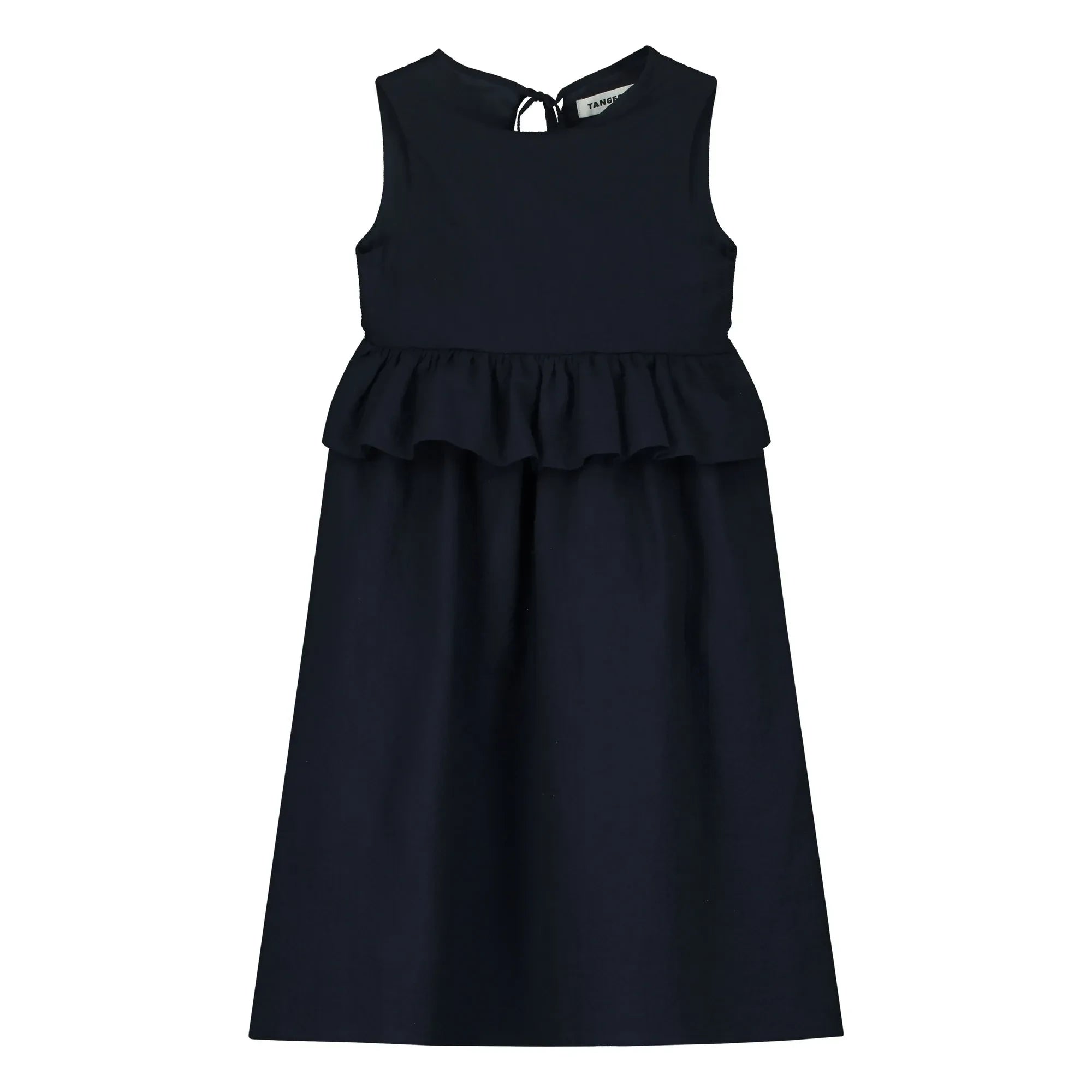 Tangerine - Gerüschtes Midikleid | Dunkelblau