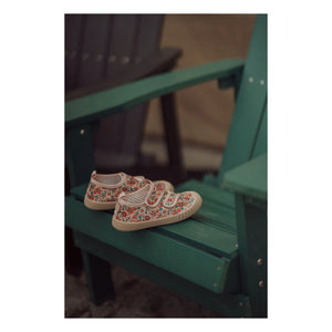 Grech & Co - Flowery Play Sneaker aus recycelten Fasern | Ecru