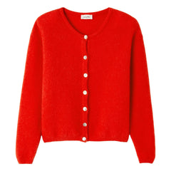American Vintage - Vitow Weste aus Alpaka und Wolle | Rot