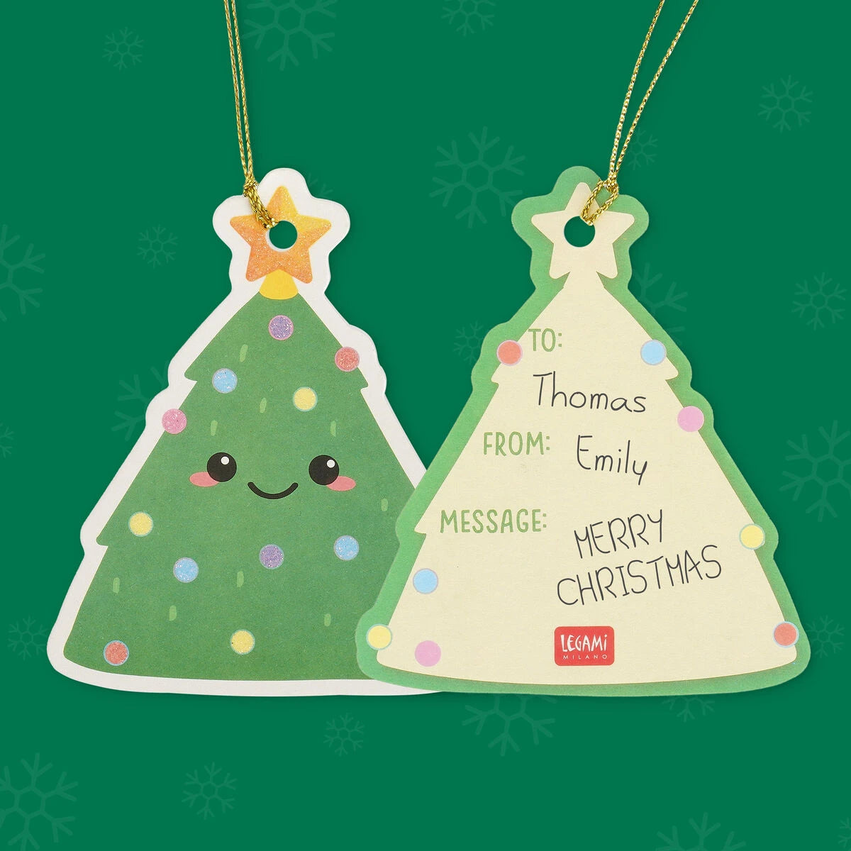Legami - Set 10 Weihnachtsgeschenkanhänger