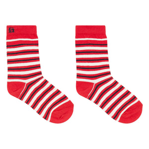 Smallable Kid - Malo Gestreifte Socken | Rot
