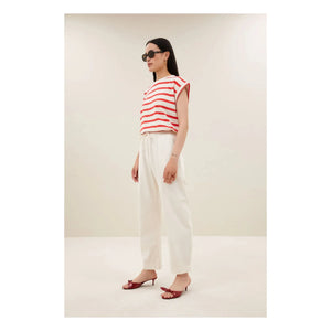 By Bar - Tobi Pamuk Matrosen T-Shirt | Rot