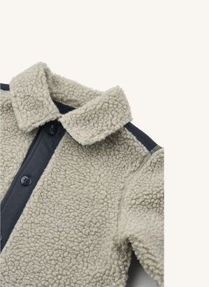 Liewood - Elian Gecycled Polyester Sherpa Overshirt | Beige