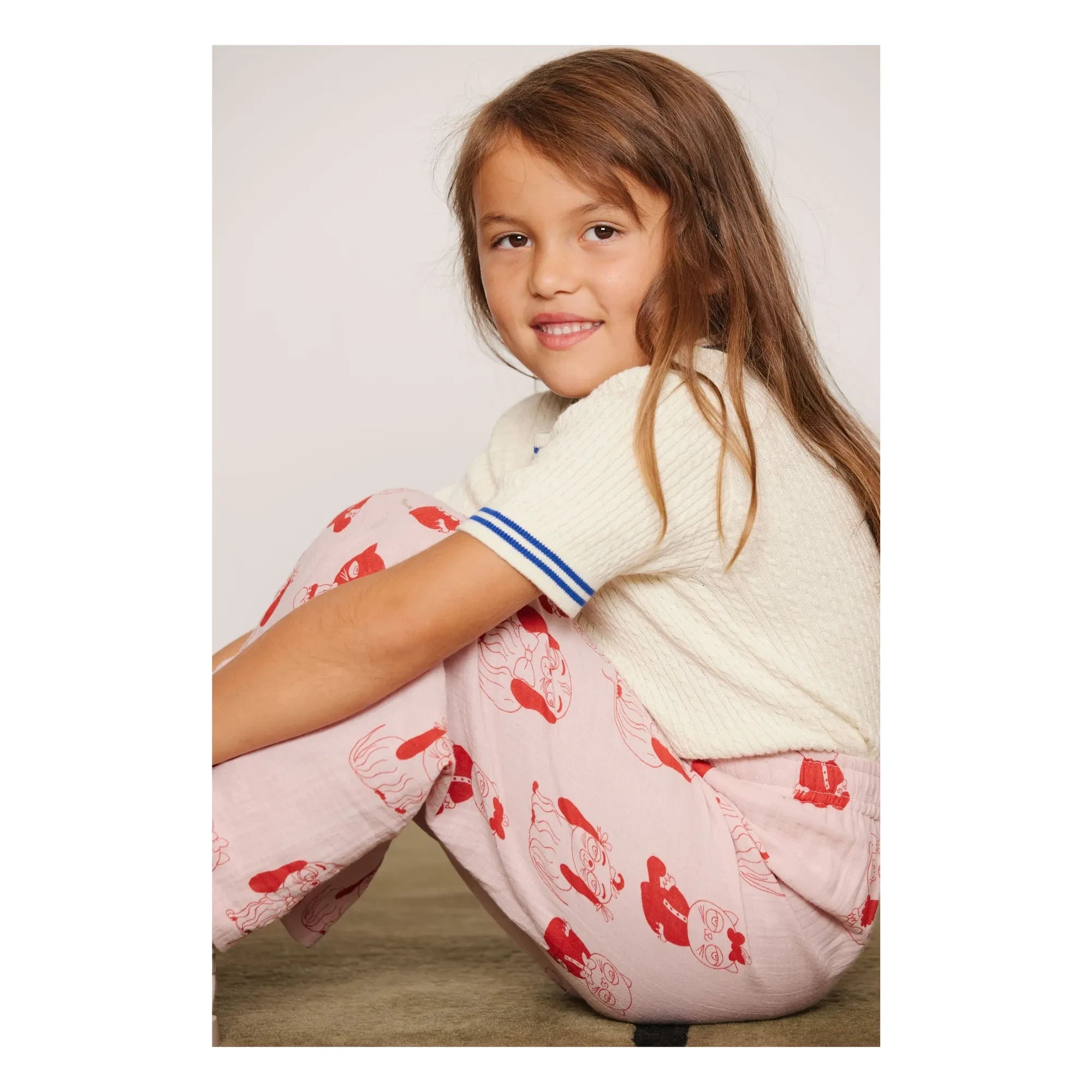 Mini Rodini - Bio-Baumwoll-Netz-T-Shirt | Ecru